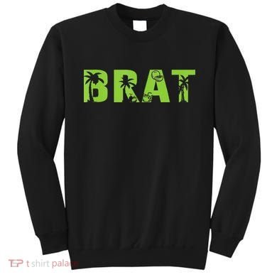 Kamala Green Brat Coconut Tree Summer Vibes Sweatshirt