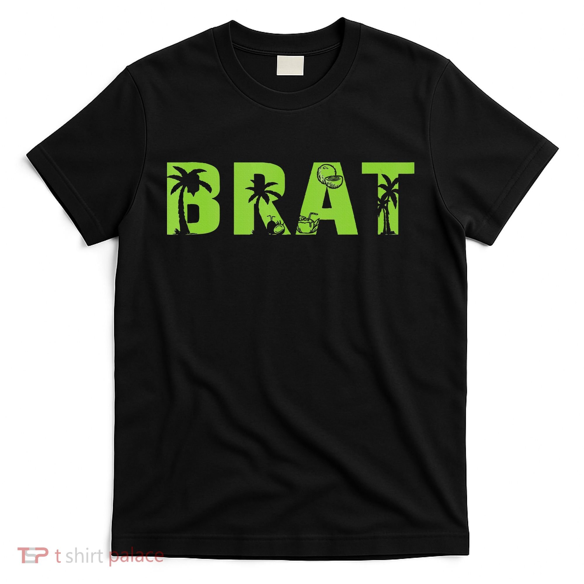Kamala Green Brat Coconut Tree Summer Vibes T-Shirt