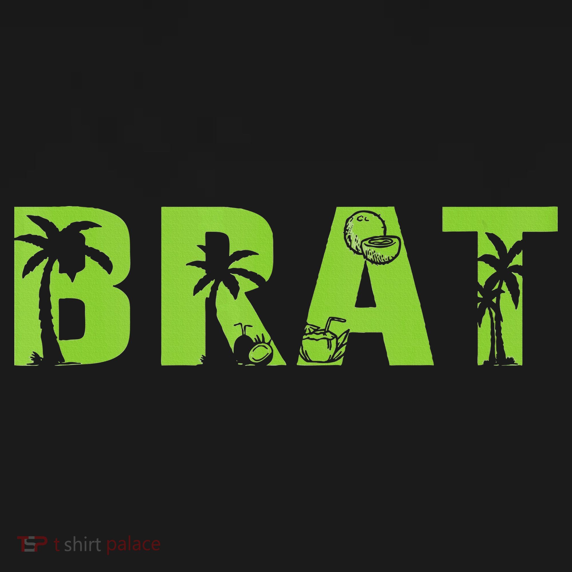 Kamala Green Brat Coconut Tree Summer Vibes T-Shirt