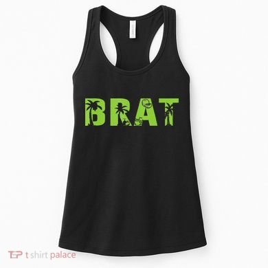 Kamala Green Brat Coconut Tree Summer Vibes Women's Tank Top
