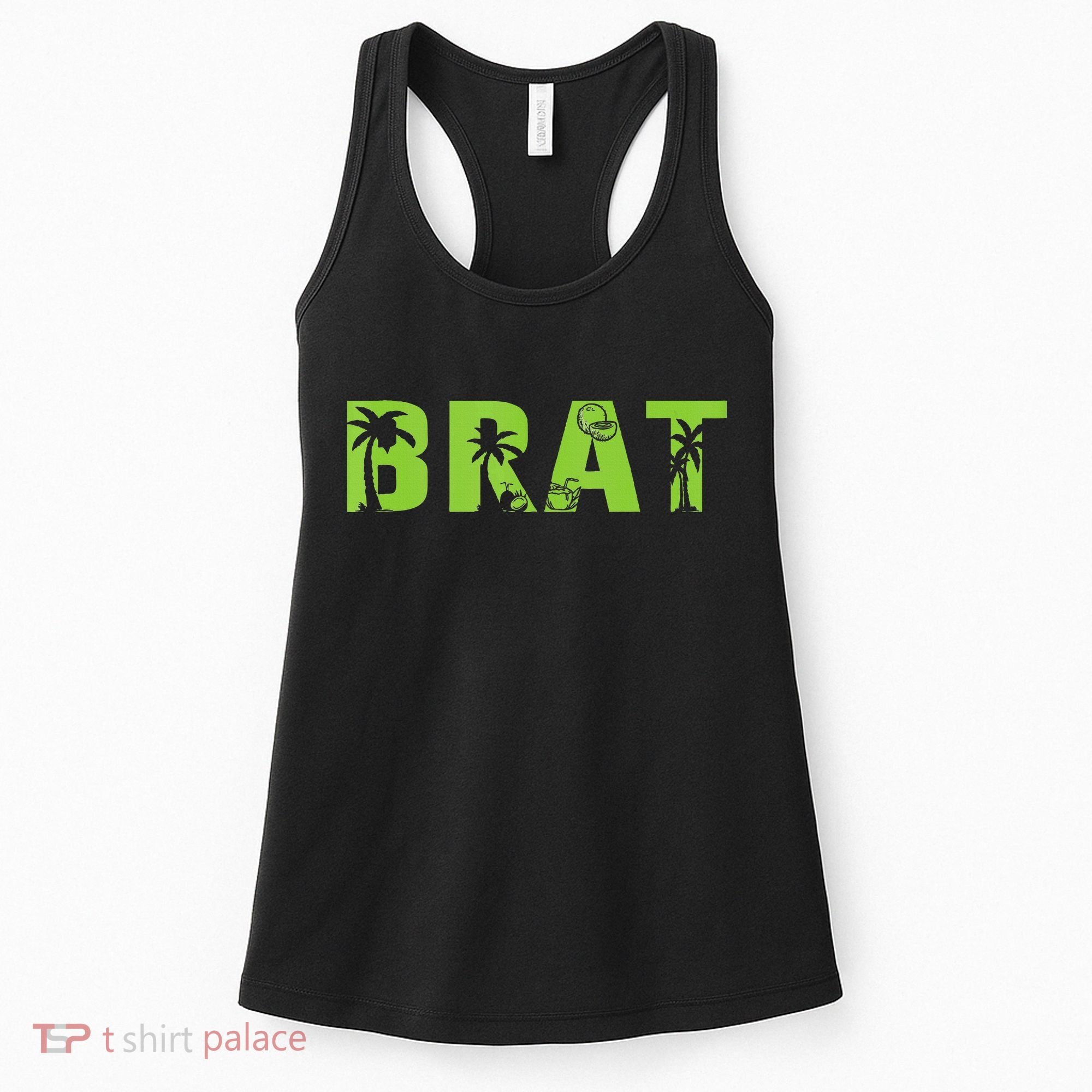 Kamala Green Brat Coconut Tree Summer Vibes Women's Tank Top