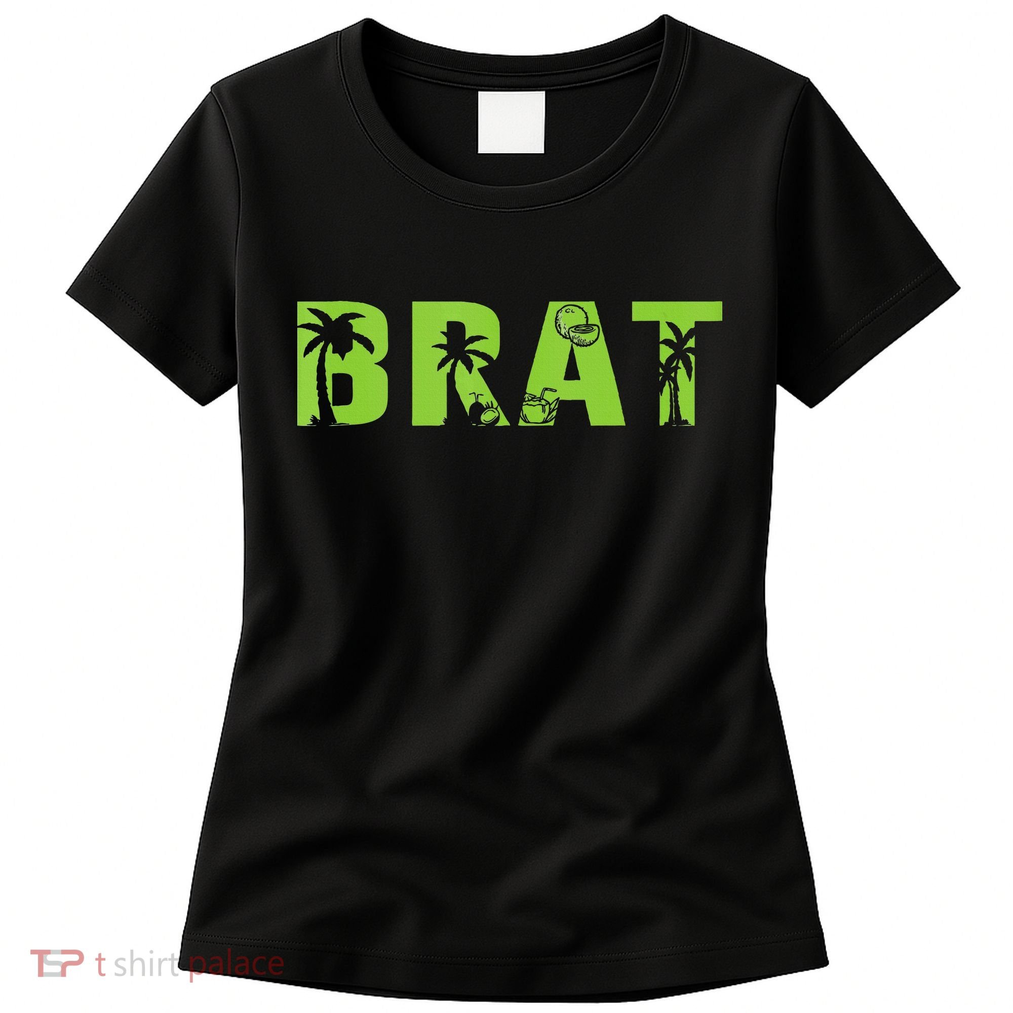 Kamala Green Brat Coconut Tree Summer Vibes Women's T-Shirt