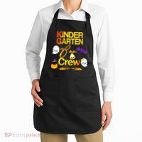 Kinder Garten Boo Crew Scare Kicked Event Trending Halloween Apron thumb 2