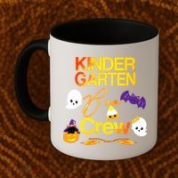 Kinder Garten Boo Crew Scare Kicked Event Trending Halloween Coffee Mug thumb 2