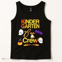 Kinder Garten Boo Crew Scare Kicked Event Trending Halloween Tank Top thumb 2