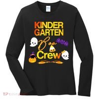 Kinder Garten Boo Crew Scare Kicked Event Trending Halloween Women's Long Sleeve Shirt thumb 0