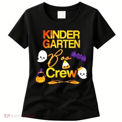 Kinder Garten Boo Crew Scare Kicked Event Trending Halloween Women's T-Shirt