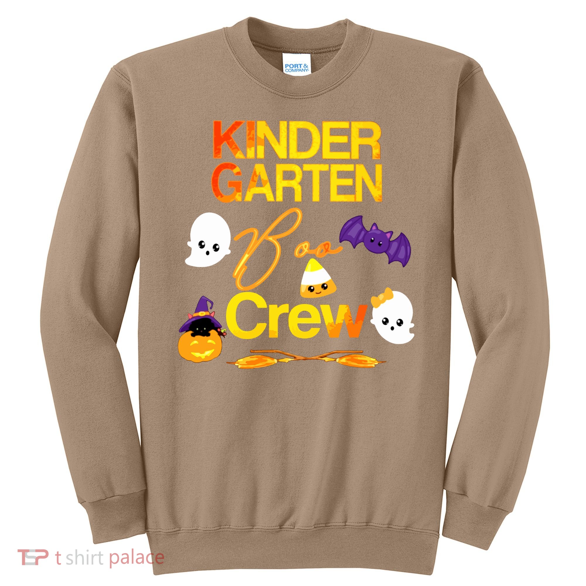 Kinder Garten Boo Crew Scare Kicked Event Trending Halloween Sweatshirt