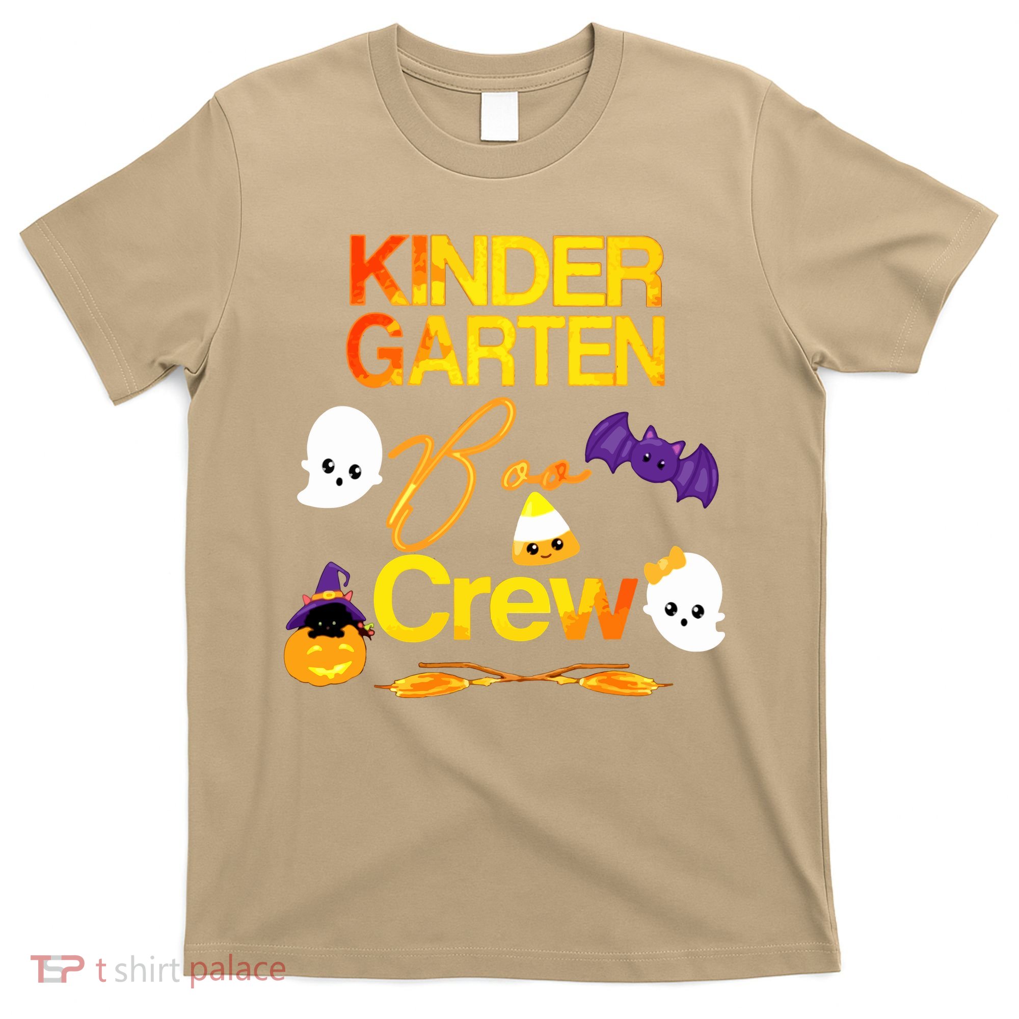 Kinder Garten Boo Crew Scare Kicked Event Trending Halloween T-Shirt