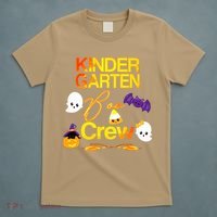Kinder Garten Boo Crew Scare Kicked Event Trending Halloween T-Shirt thumb 5