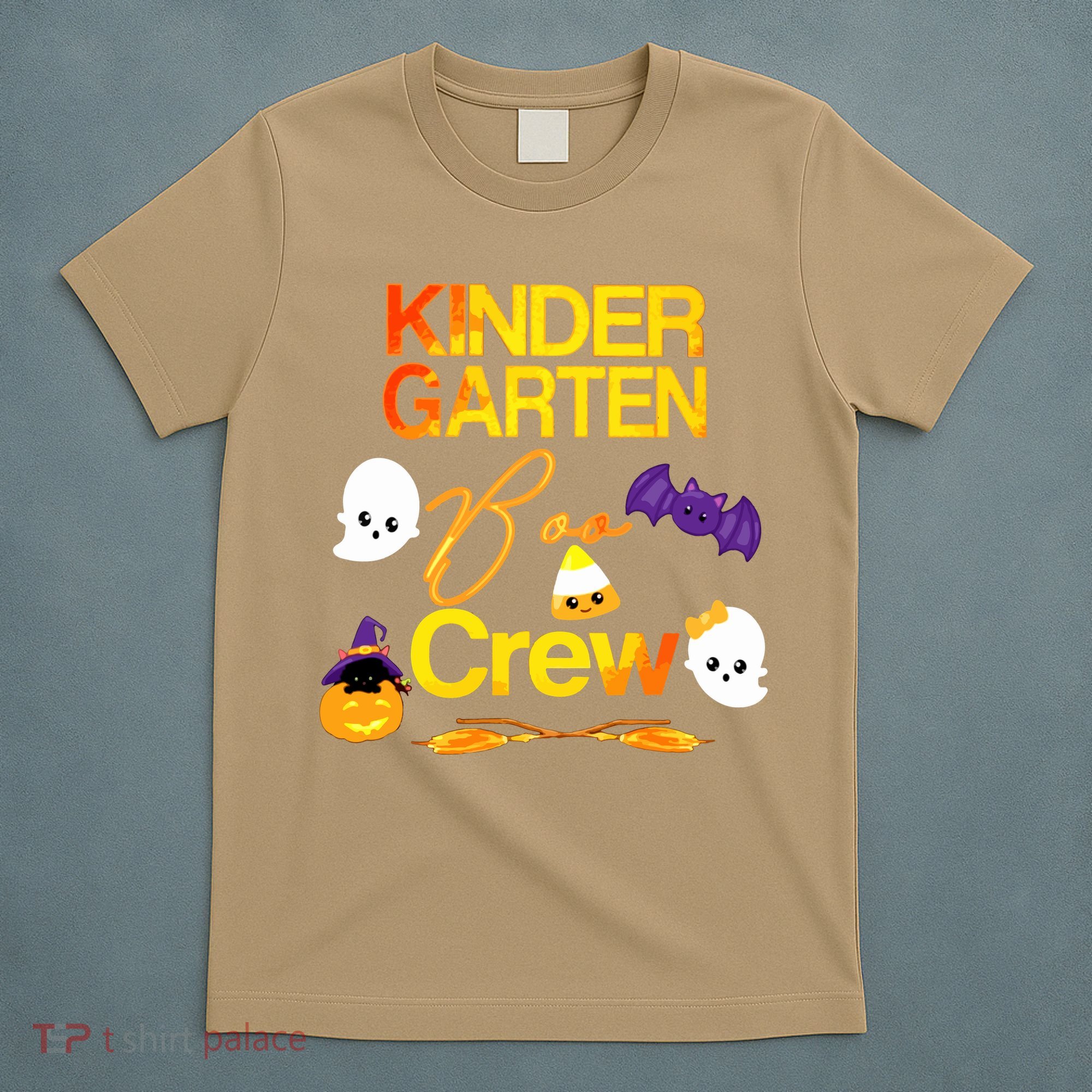 Kinder Garten Boo Crew Scare Kicked Event Trending Halloween T-Shirt