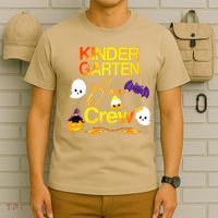 Kinder Garten Boo Crew Scare Kicked Event Trending Halloween T-Shirt thumb 6