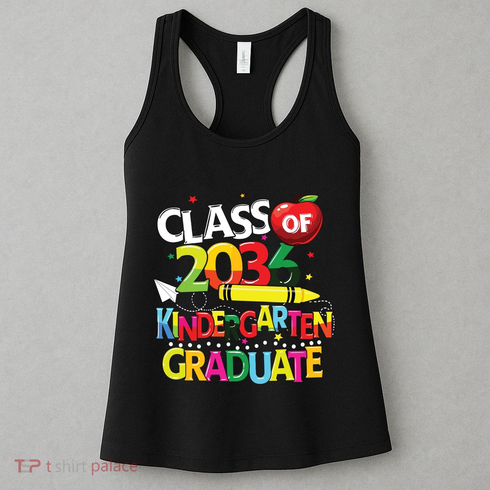 Kindergarten Graduate Class Of 2036 Last Day Of School Women's Tank Top