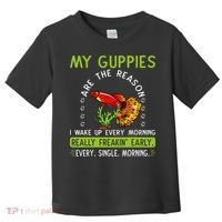 Koi Guppy Fish Guppies The Reason I Wake Up Endlers Guppy Toddler T-Shirt thumb 0