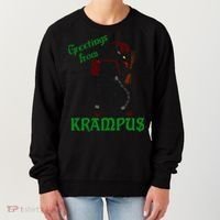 Krampus Greetings From Krampus Christmas Women's Sweatshirt thumb 0