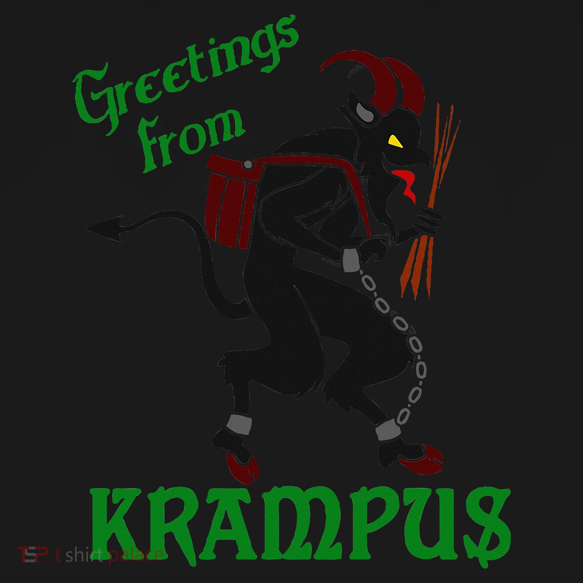 Krampus Greetings From Krampus Christmas Coaster