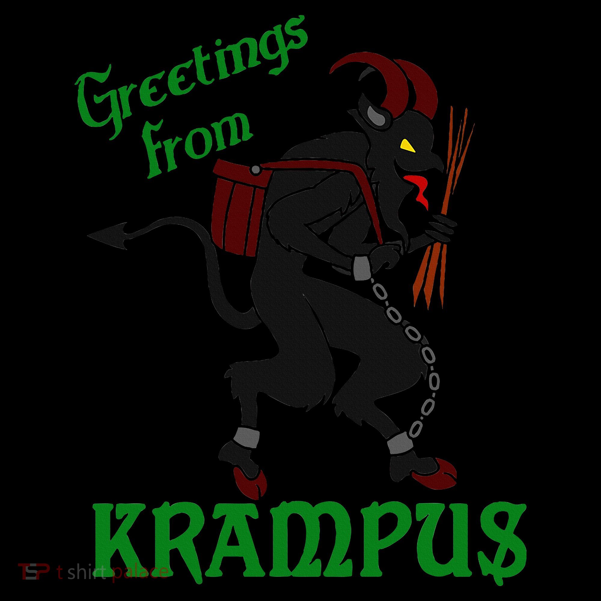 Krampus Greetings From Krampus Christmas 16oz Travel Tumbler