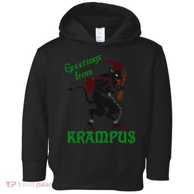 Krampus Greetings From Krampus Christmas Toddler Hoodie