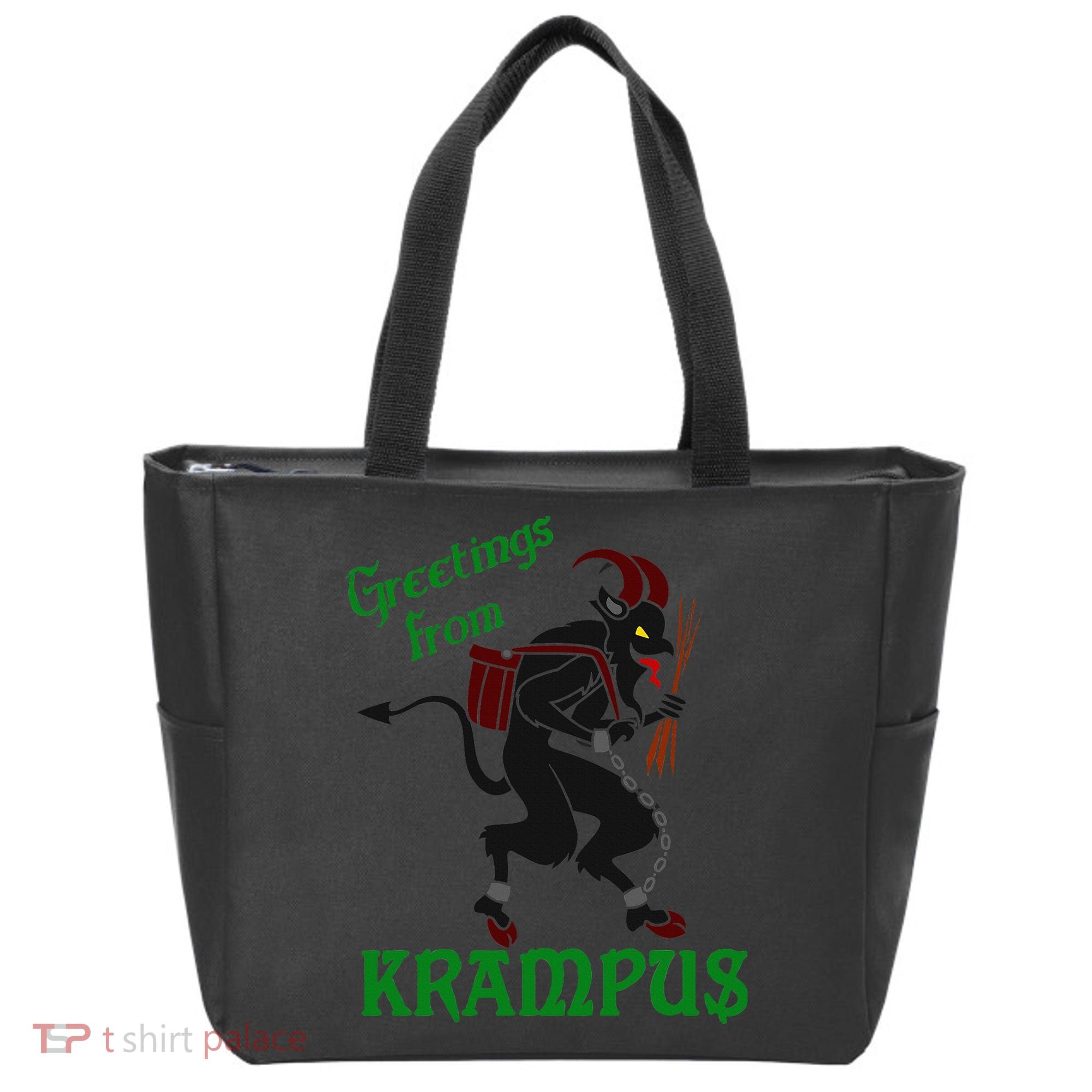 Krampus Greetings From Krampus Christmas Tote Bag