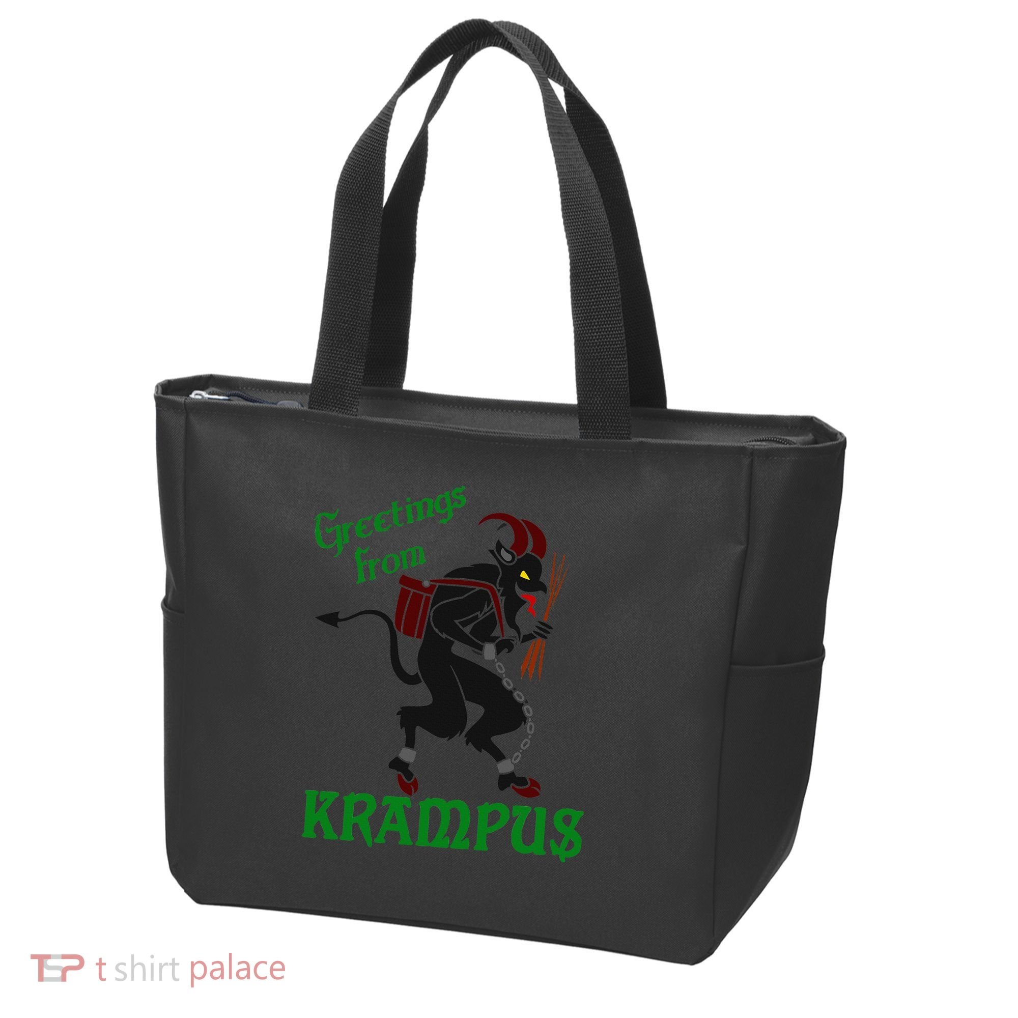 Krampus Greetings From Krampus Christmas Tote Bag