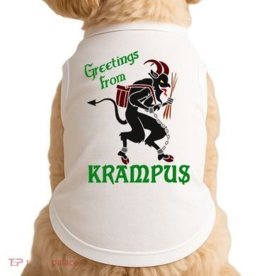 Krampus Greetings From Krampus Christmas Doggie Tank