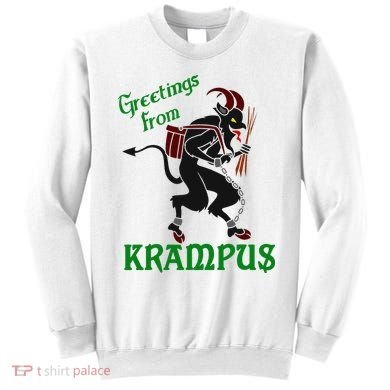 Krampus Greetings From Krampus Christmas Sweatshirt