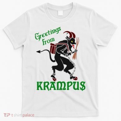 Krampus Greetings From Krampus Christmas T-Shirt