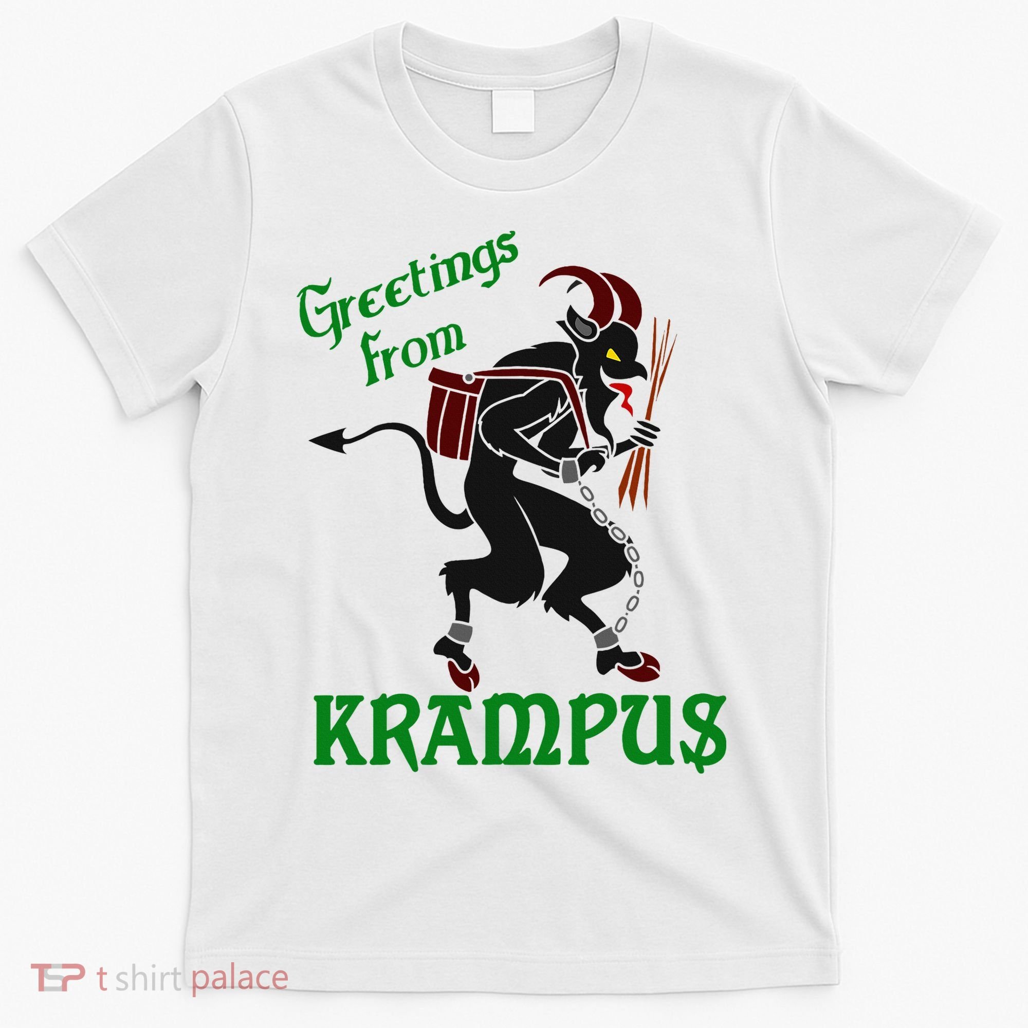 Krampus Greetings From Krampus Christmas T-Shirt