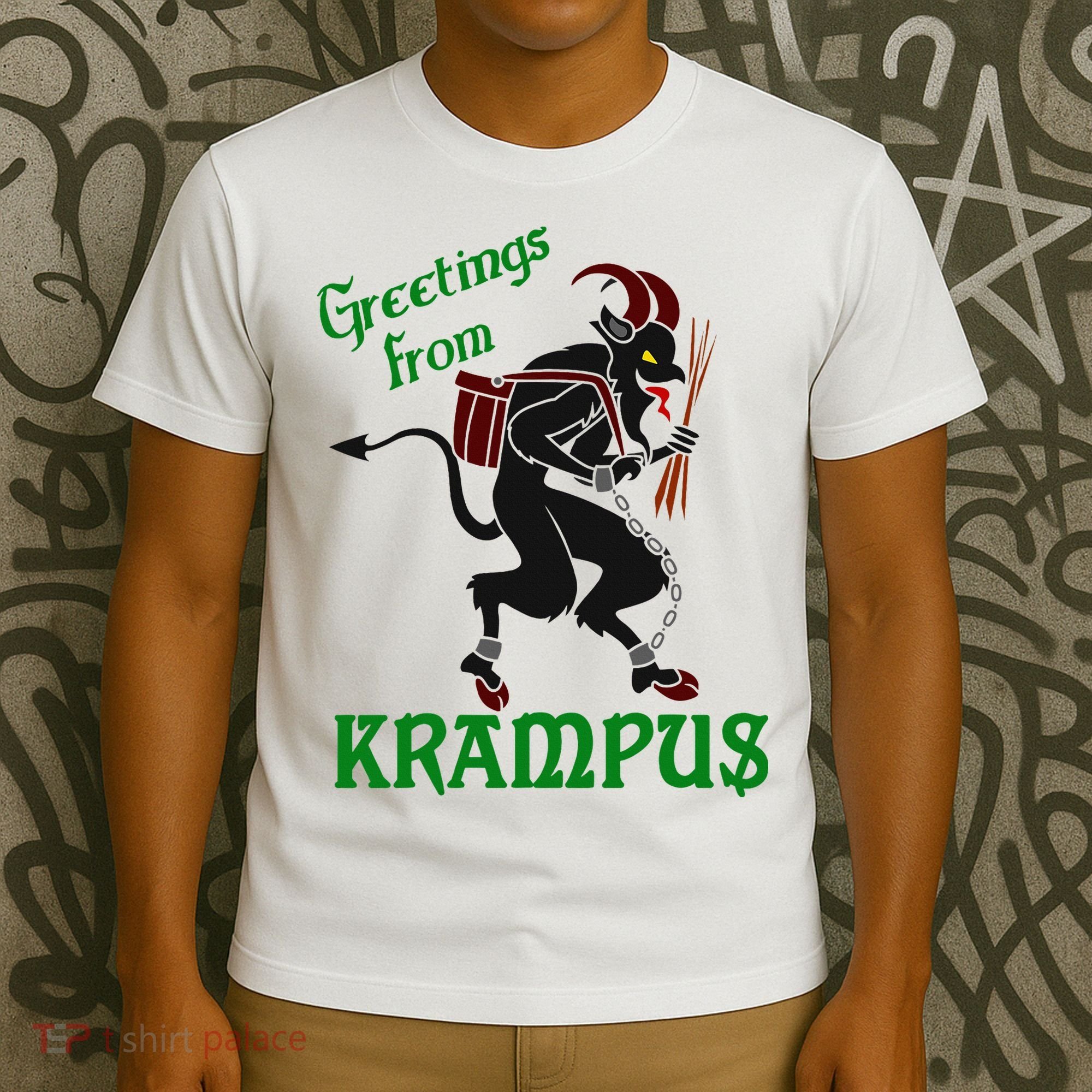 Krampus Greetings From Krampus Christmas T-Shirt