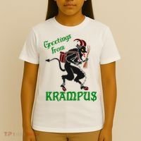 Krampus Greetings From Krampus Christmas T-Shirt thumb 4