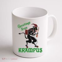 Krampus Greetings From Krampus Christmas Coffee Mug thumb 1