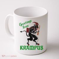 Krampus Greetings From Krampus Christmas Coffee Mug thumb 0