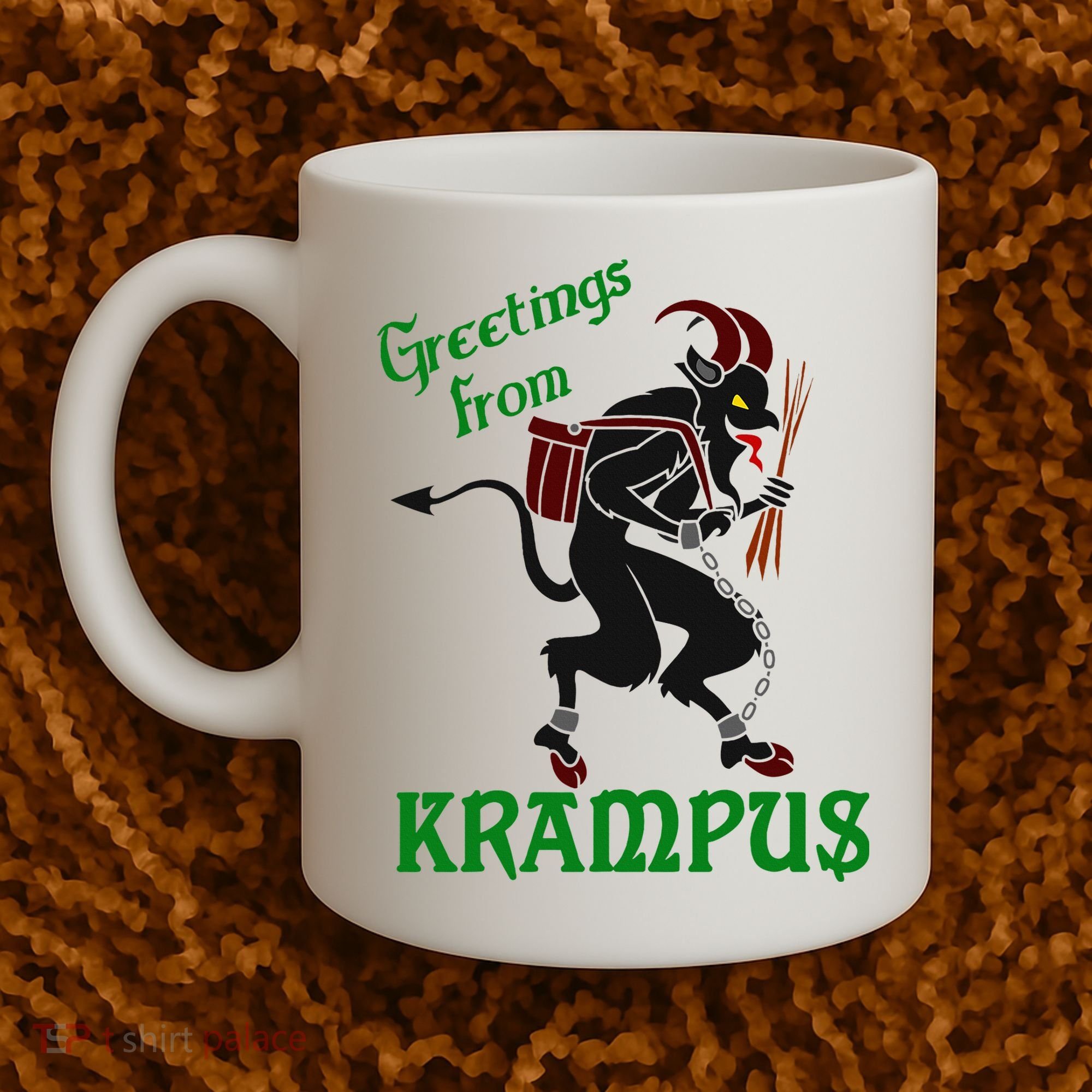 Krampus Greetings From Krampus Christmas Coffee Mug