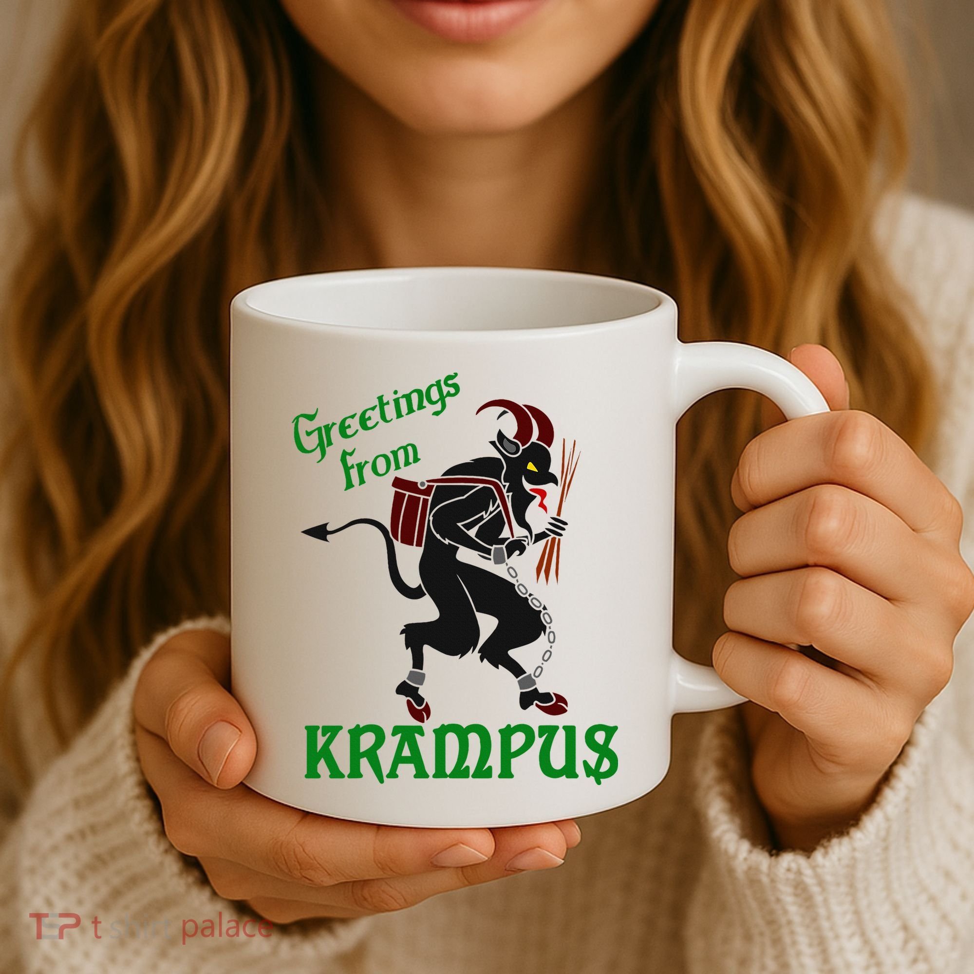 Krampus Greetings From Krampus Christmas Coffee Mug
