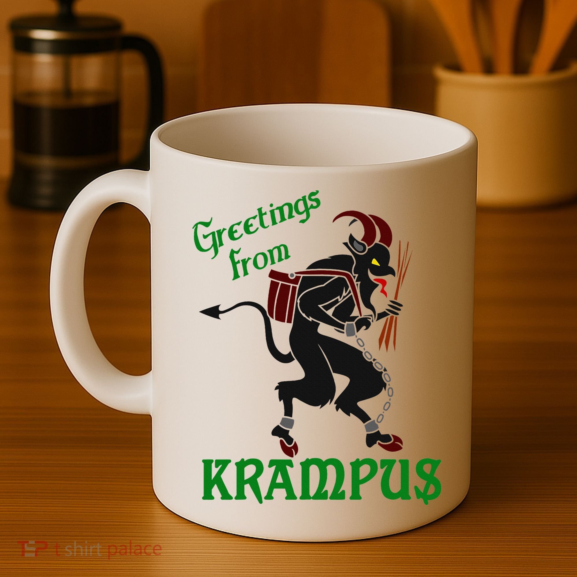 Krampus Greetings From Krampus Christmas Coffee Mug