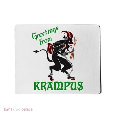 Krampus Greetings From Krampus Christmas Mousepad