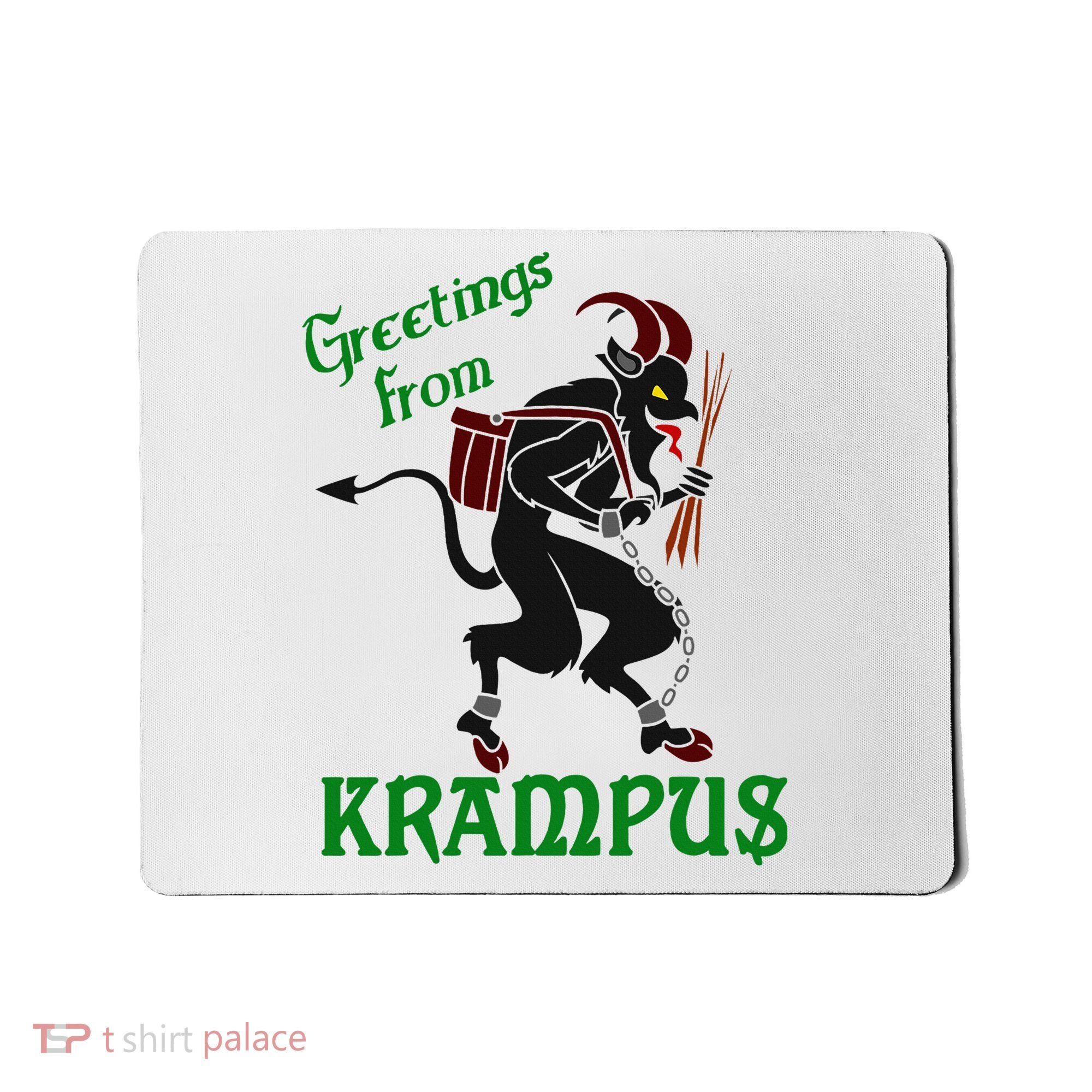 Krampus Greetings From Krampus Christmas Mousepad