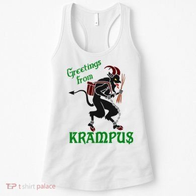 Krampus Greetings From Krampus Christmas Women's Tank Top
