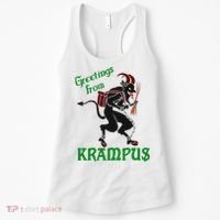 Krampus Greetings From Krampus Christmas Women's Tank Top thumb 0
