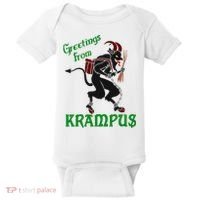 Krampus Greetings From Krampus Christmas Baby Bodysuit thumb 0