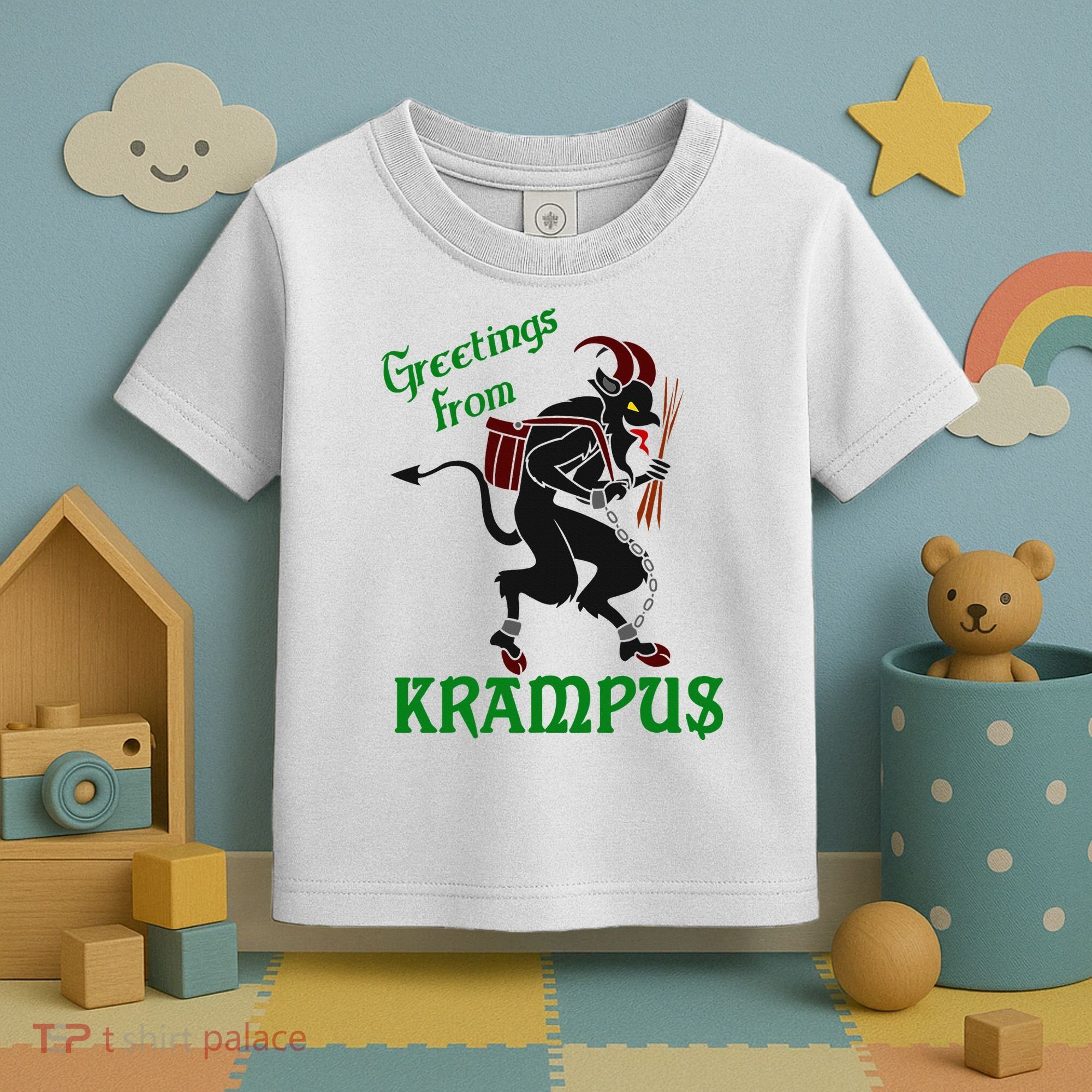 Krampus Greetings From Krampus Christmas Toddler T-Shirt