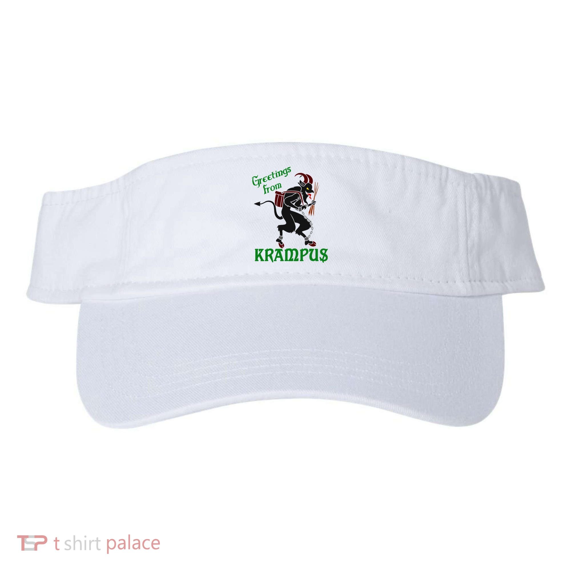 Krampus Greetings From Krampus Christmas Visor