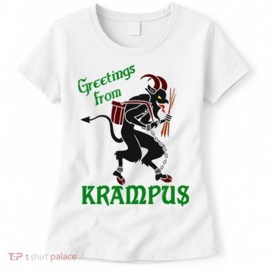 Krampus Greetings From Krampus Christmas Women's T-Shirt