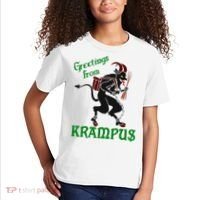 Krampus Greetings From Krampus Christmas Kids T-Shirt thumb 2