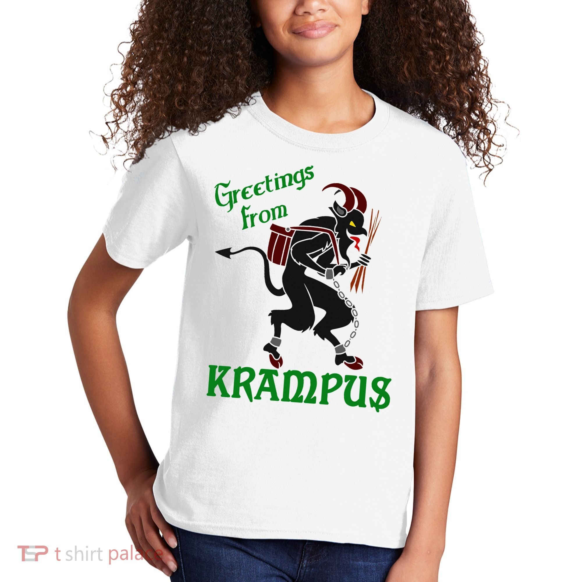 Krampus Greetings From Krampus Christmas Kids T-Shirt