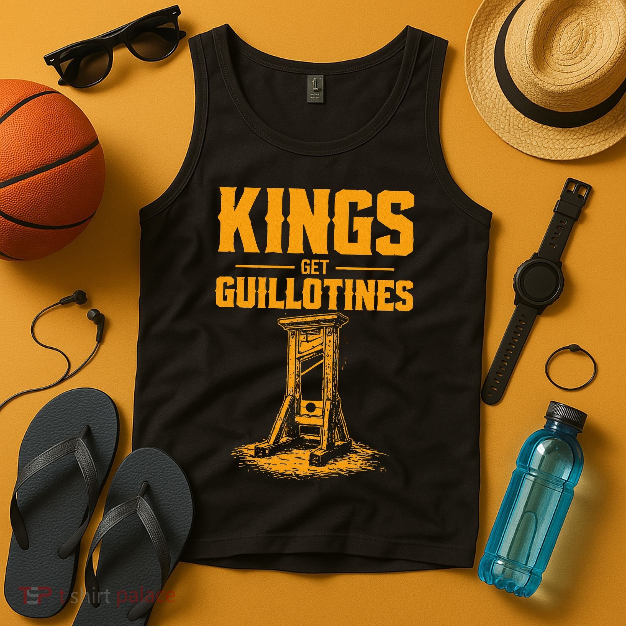 Kings Get Guillotines Funny Tank Top