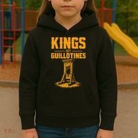 Kings Get Guillotines Funny Kids Hoodie thumb 3