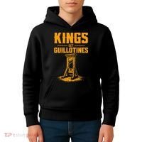 Kings Get Guillotines Funny Kids Hoodie thumb 4
