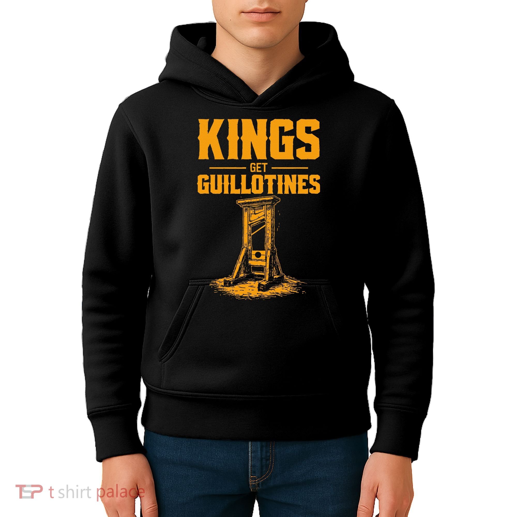 Kings Get Guillotines Funny Kids Hoodie