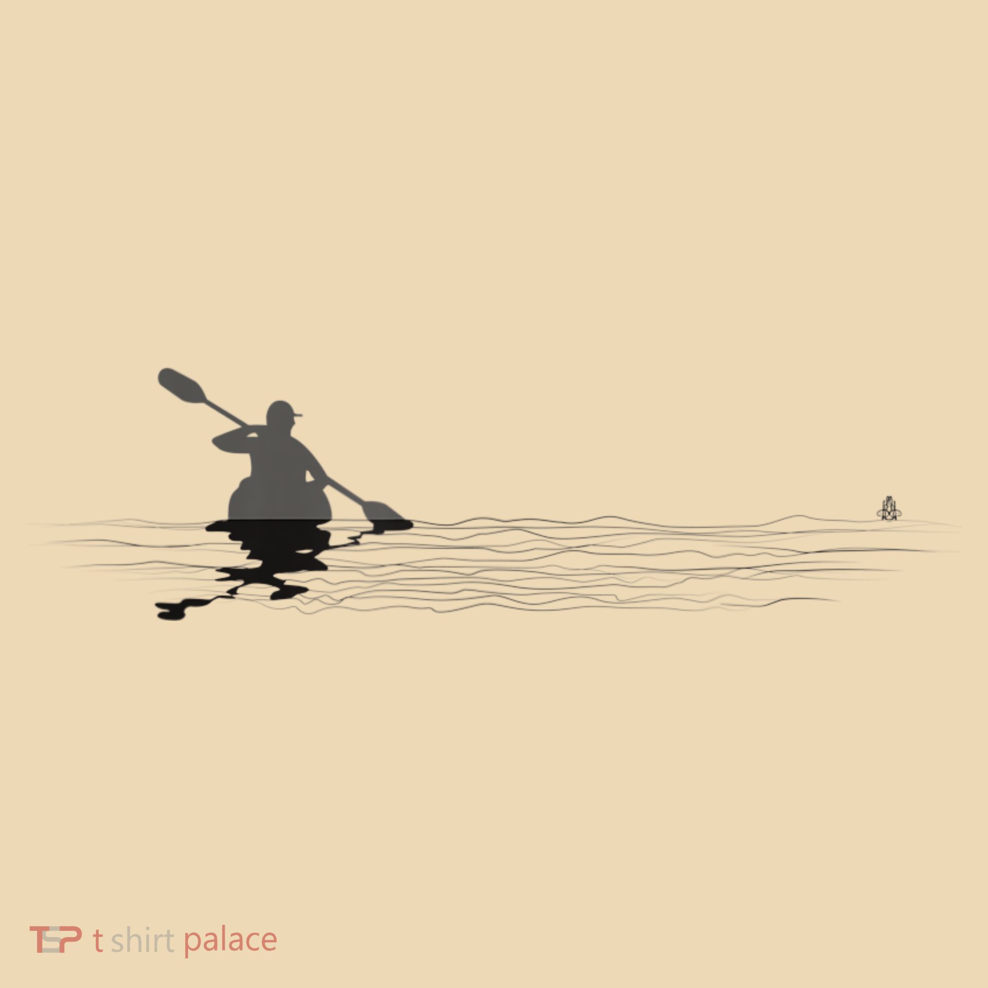 Kayaking Graphic Kayak Silhouette Kayaker Canoe Paddling Tote Bag